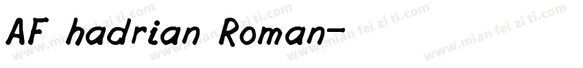 AF hadrian Roman字体转换